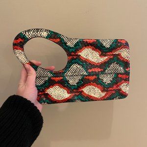 Rachel Comey Snake Print Clutch